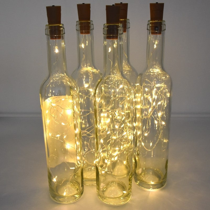 LED Bottle Lights With Cork