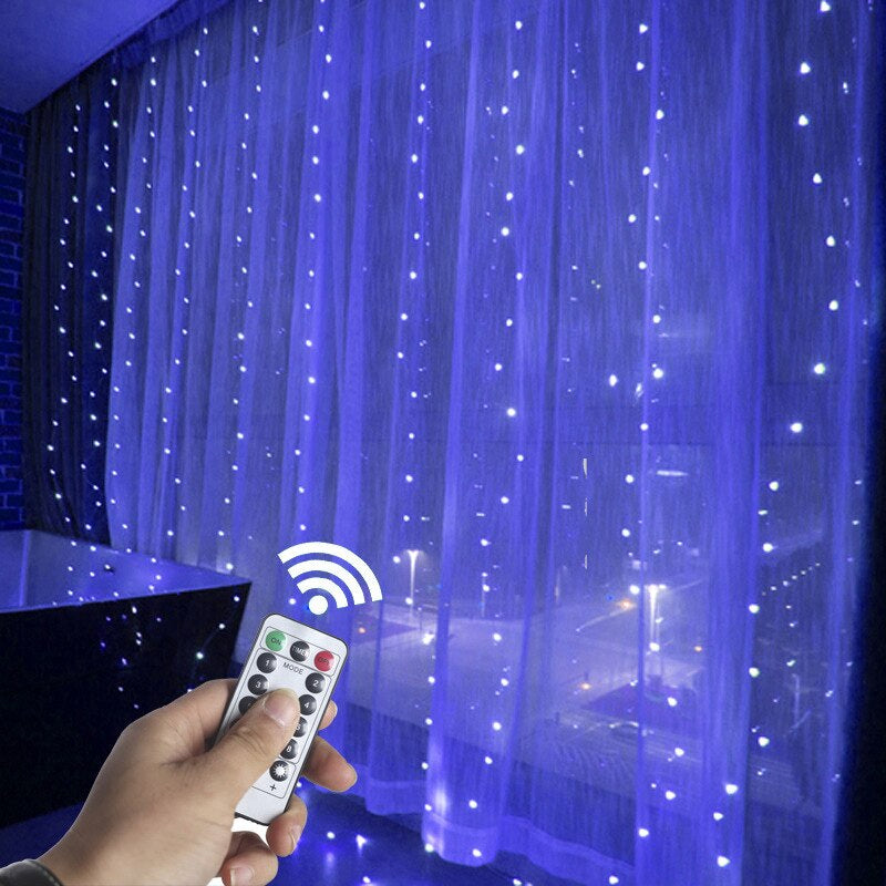 USB Remote Control Curtain Garland LED Lights