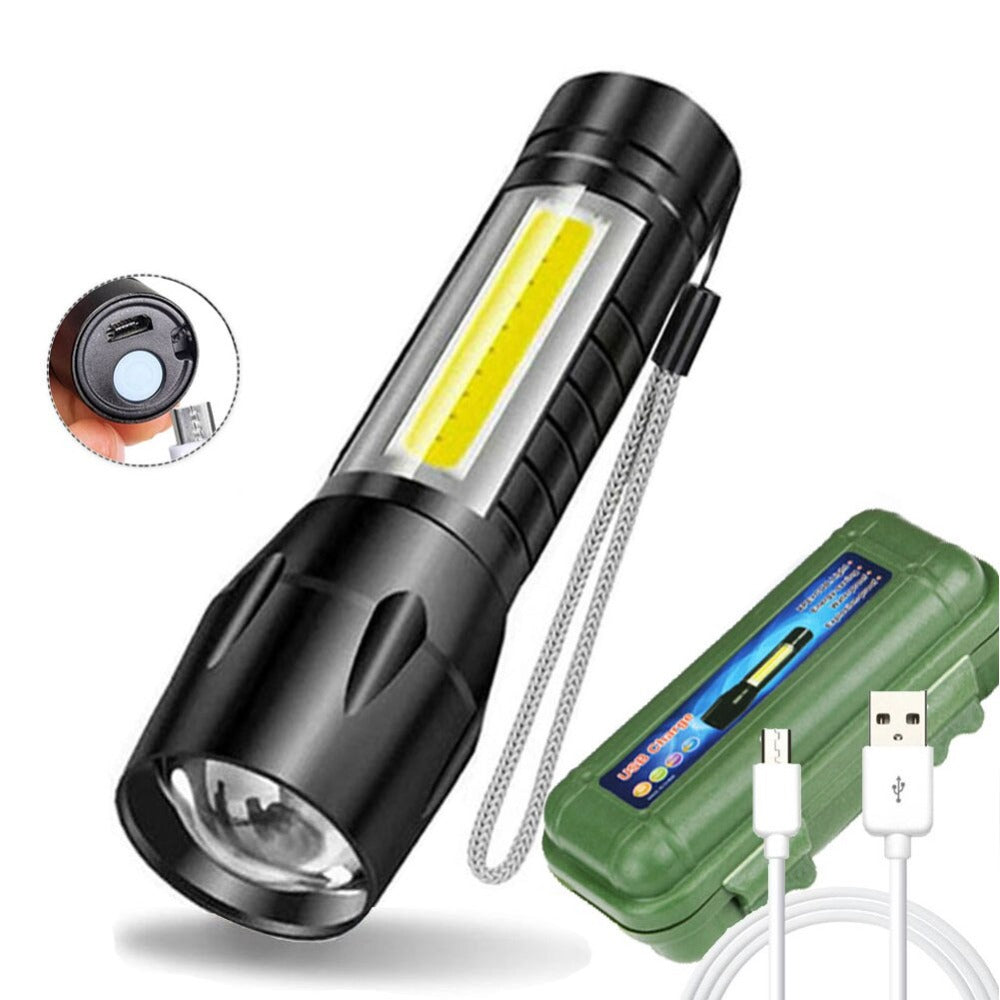 Portable Rechargeable LED Flashlight