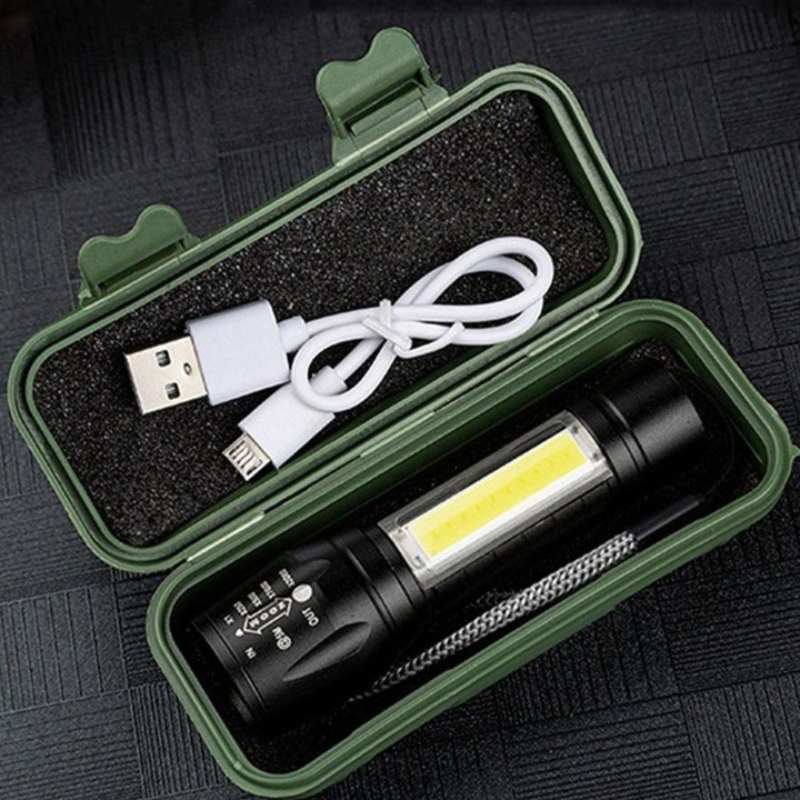 Mini Portable Rechargeable LED Flashlight