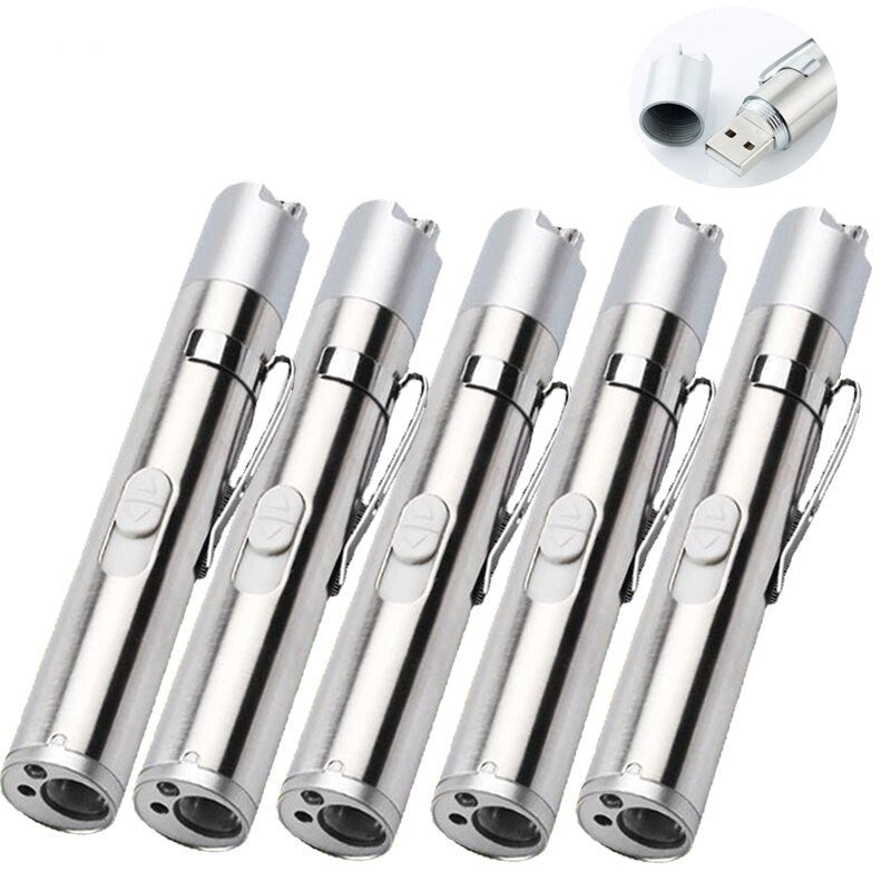 3 In1 USB Rechargeable LED Flashlight