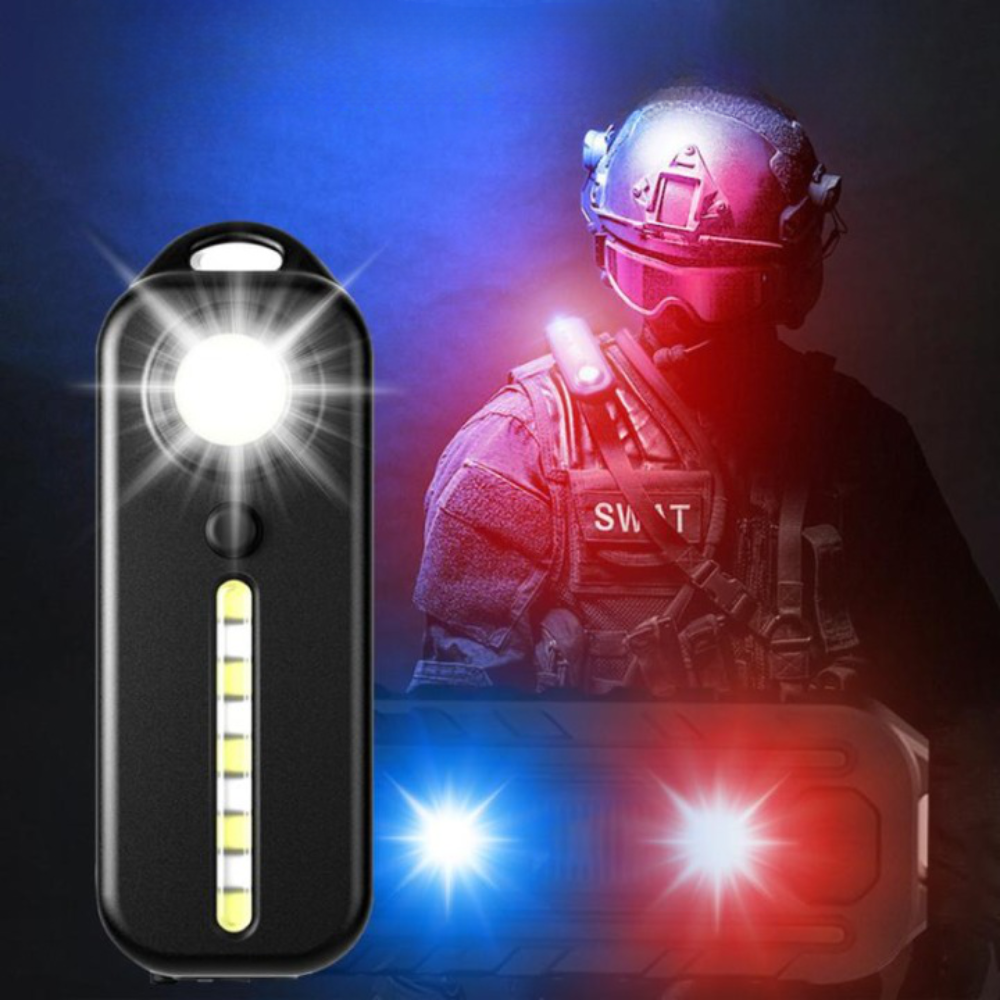 LED Red Blue Light With Clip