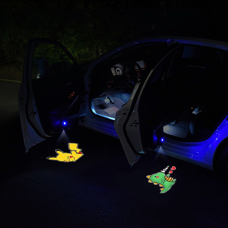 LED Car Light Dynamic Cartoon Projector Lamp