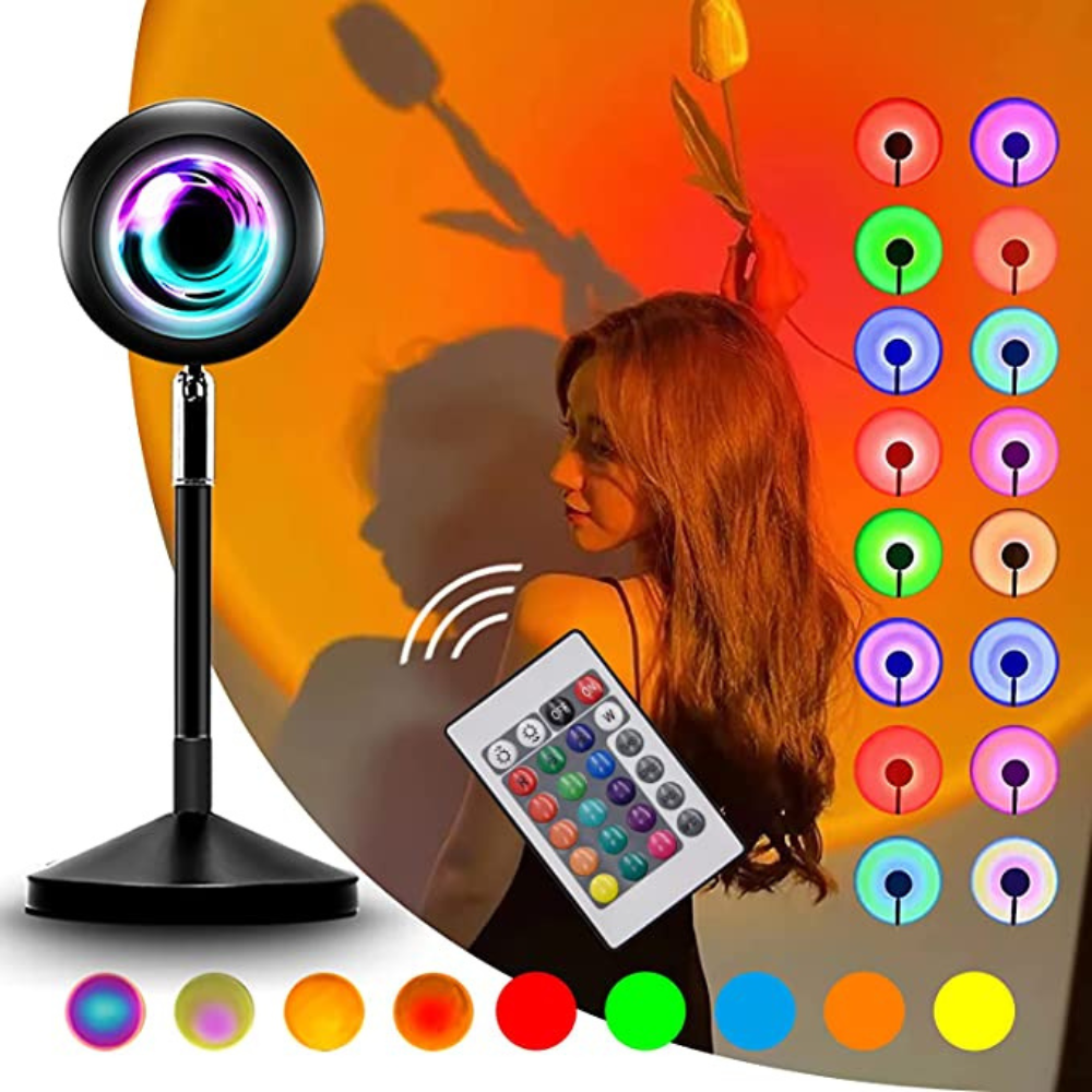 16 Colors Sunset Projection Lamp with Remote